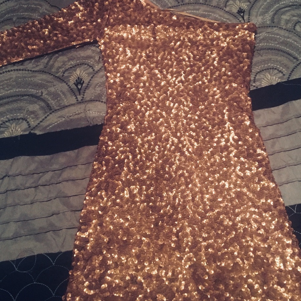 Gold sparkly dress